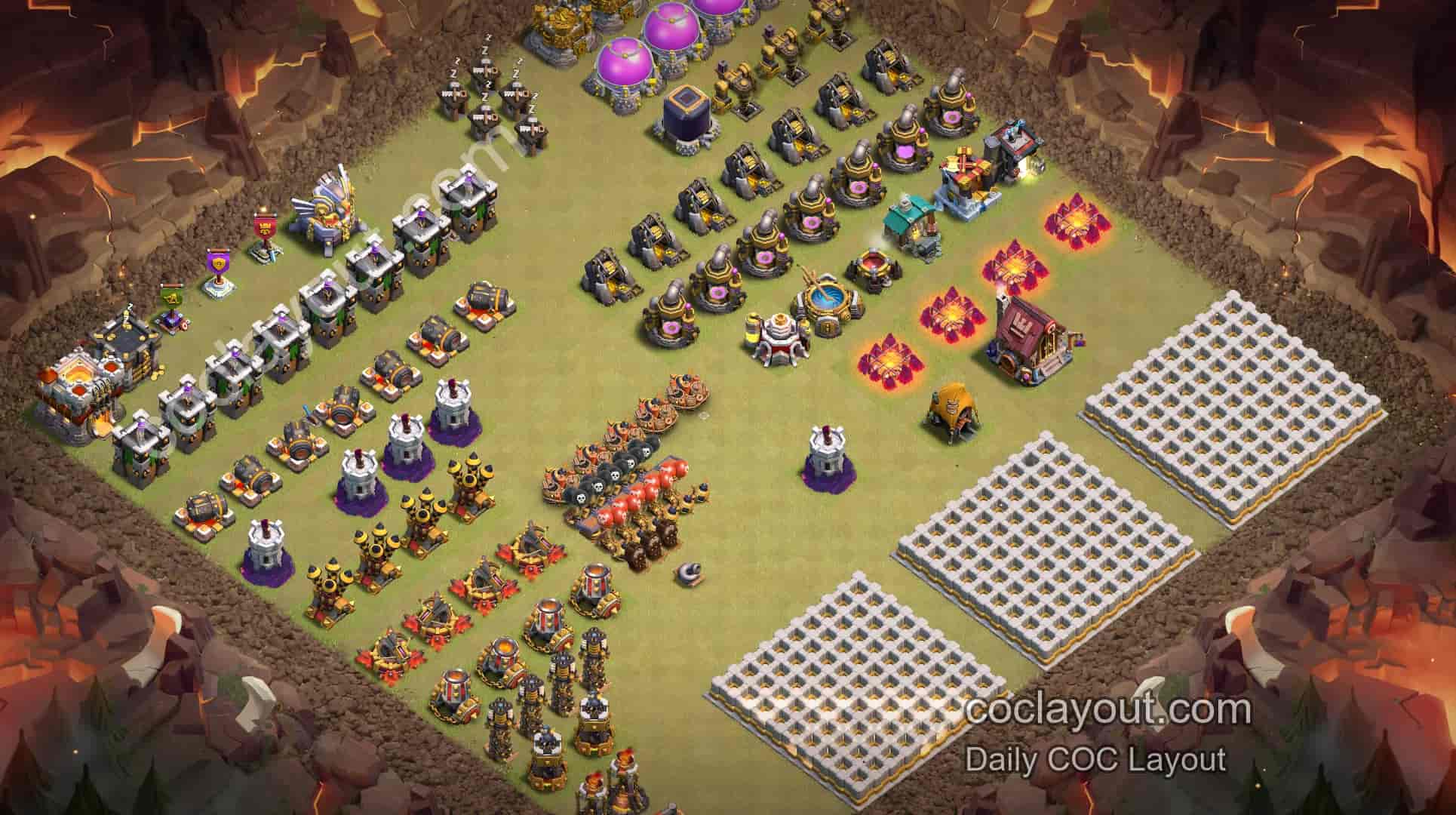 TH11 Upgrade-Phase Base Layout Showcase | Practical COC Layout Reference - Home Village TH11 Base Image