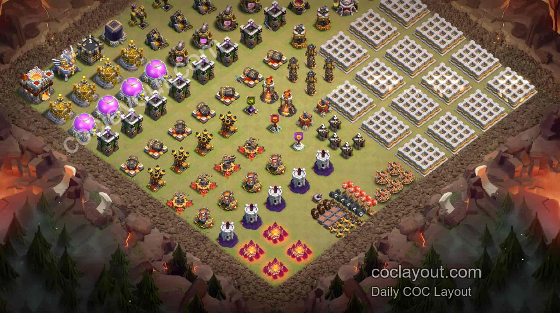 COC TH11 Home Village Upgrade Base Layout Showcase | Practical Layout During Upgrades - Home Village TH11 Base Image