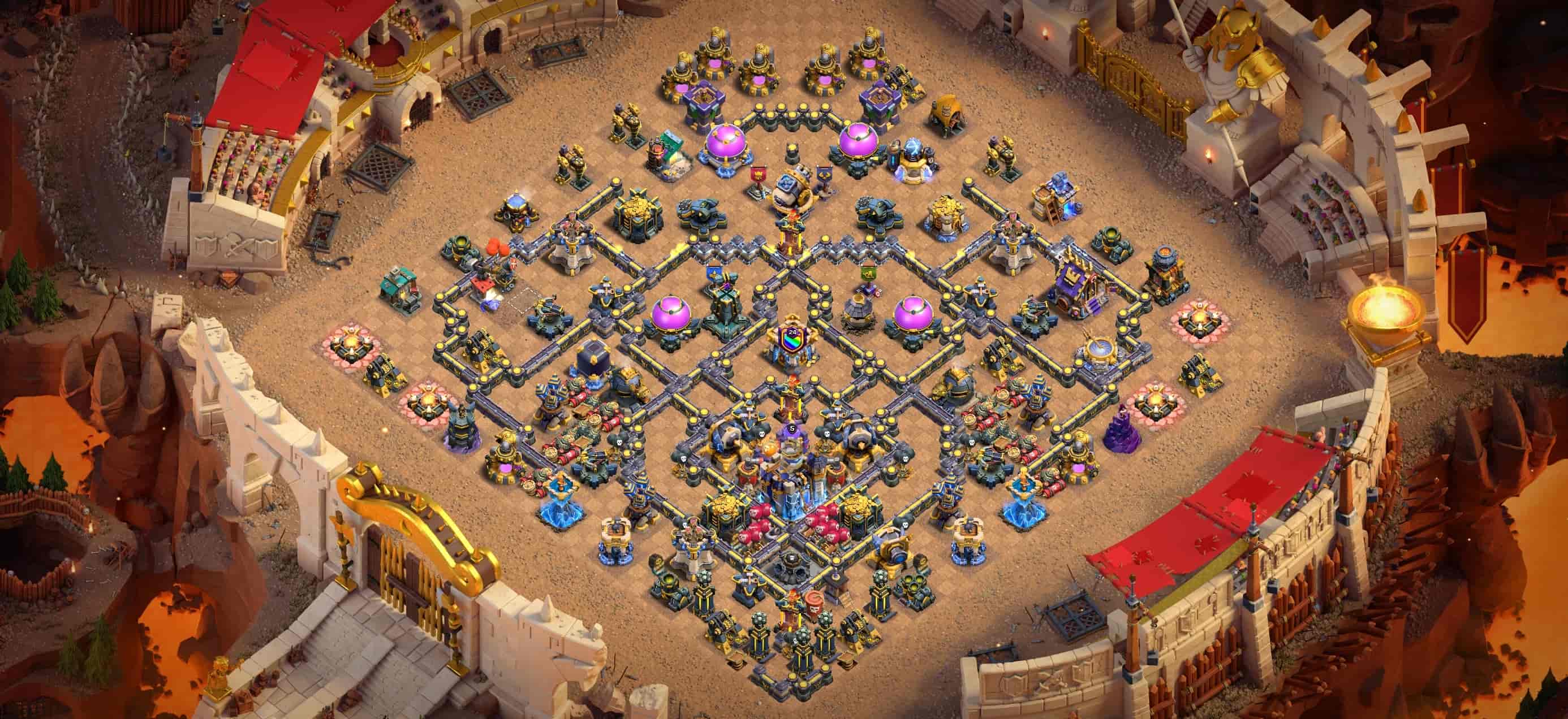Home Village TH18 Legend War Base, Compartment Base Screenshot Home Village TH18 Legend War Base, Compartment Base Screenshot