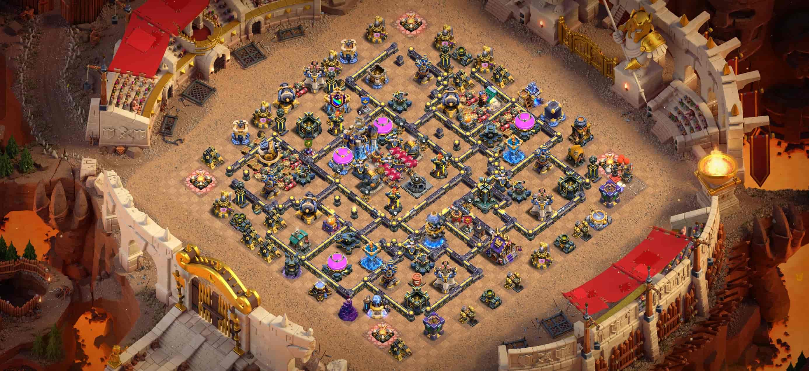 Home Village TH18 Legend War Base, Compartment Base Screenshot Home Village TH18 Legend War Base, Compartment Base Screenshot