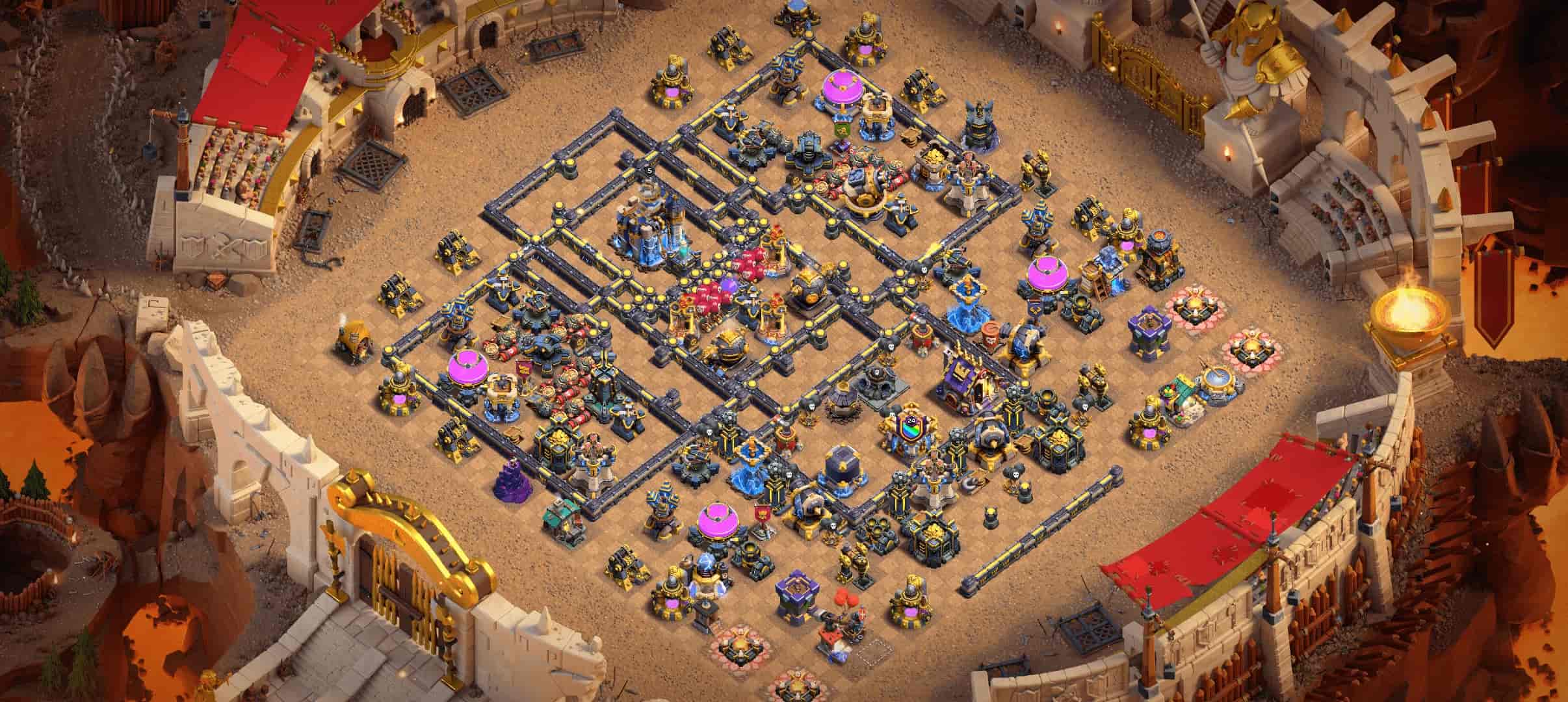 TH18 Ironclad Anti-3-Star Base - Home Village TH18 Base Screenshot TH18 Ironclad Anti-3-Star Base - Home Village TH18 Base Screenshot