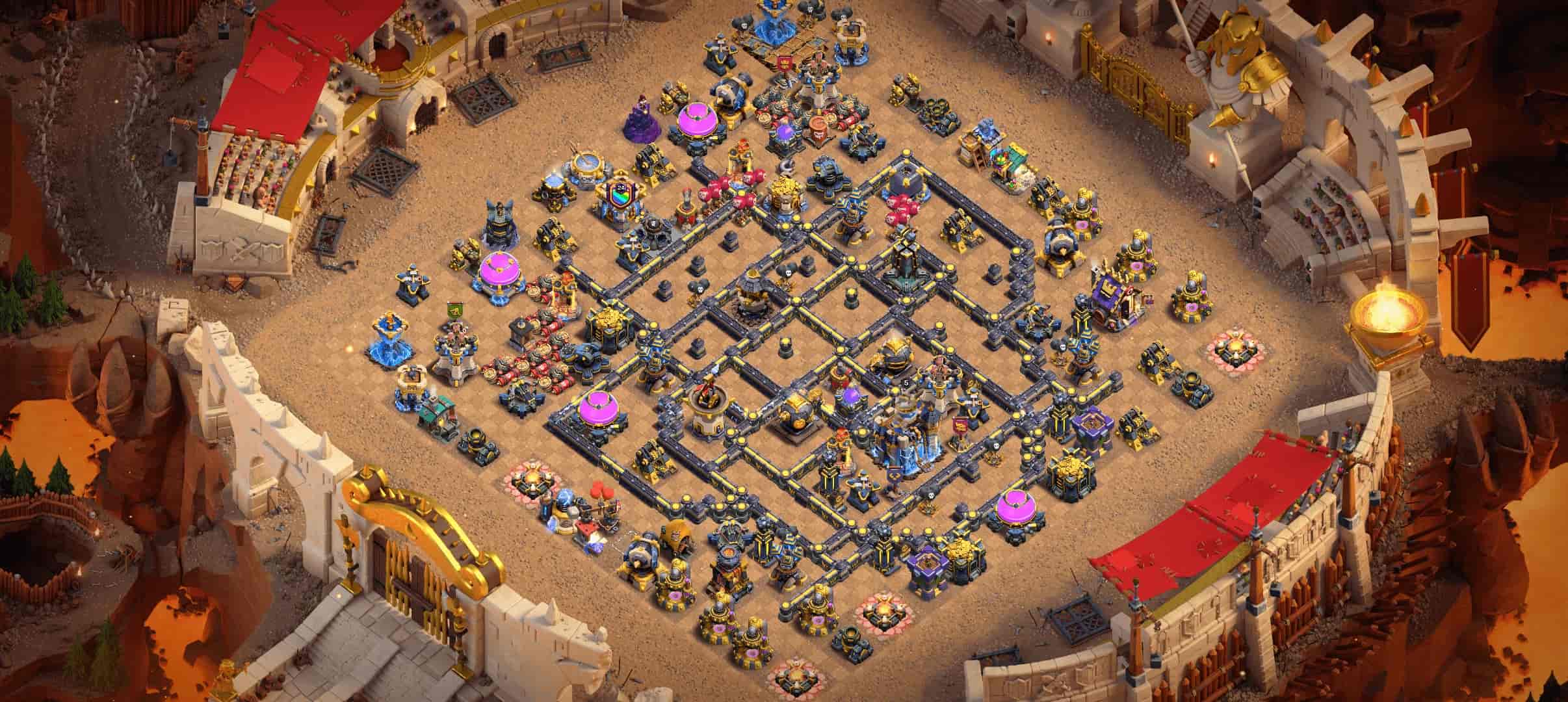 Clash of Clans Anti-3-Star Double Rage Thrower Base - Home Village TH18 Base Screenshot Clash of Clans Anti-3-Star Double Rage Thrower Base - Home Village TH18 Base Screenshot