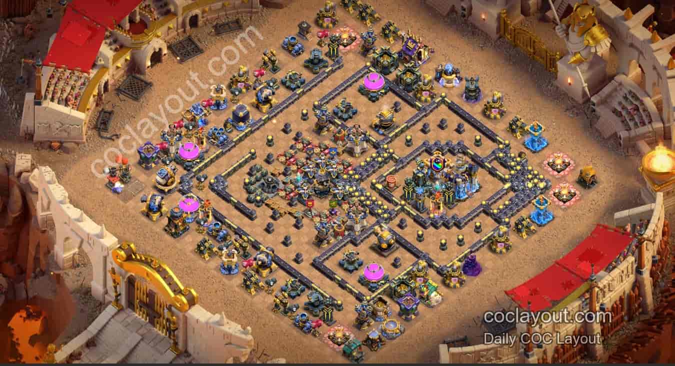 Best Anti-3-Star Base Protection Layout in Clash of Clans - Home Village TH18 Base Image Best Anti-3-Star Base Protection Layout in Clash of Clans - Home Village TH18 Base Image