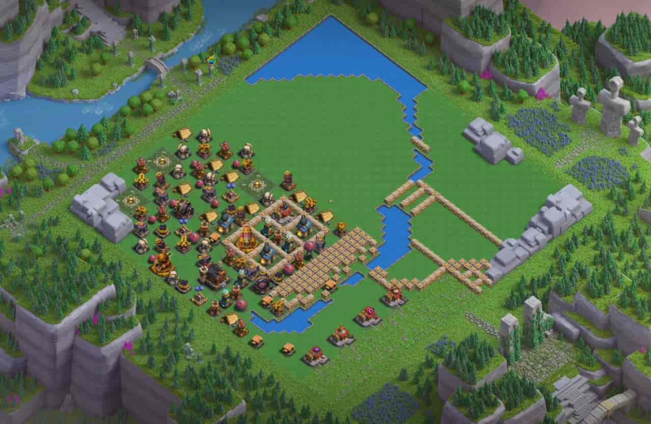 部落都城 野蠻人兵營 最佳防守陣型 - 部落都城 野蠻人兵營 陣型圖 部落都城 野蠻人兵營 最佳防守陣型 - 部落都城 野蠻人兵營 陣型圖