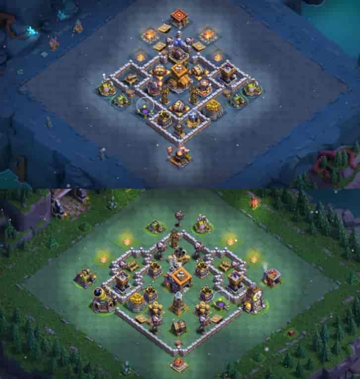 Clash of Clans Builder Hall 9 Base Layouts - Best Defense Base Recommendations - Builder Base BH9 Base Image Clash of Clans Builder Hall 9 Base Layouts - Best Defense Base Recommendations - Builder Base BH9 Base Image