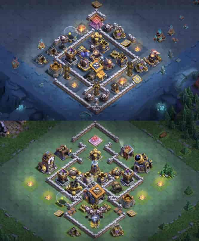 Clash of Clans BH9 Best Anti-3 Base Layouts - Complete Collection of Meta Designs - Builder Base BH9 Base Image Clash of Clans BH9 Best Anti-3 Base Layouts - Complete Collection of Meta Designs - Builder Base BH9 Base Image