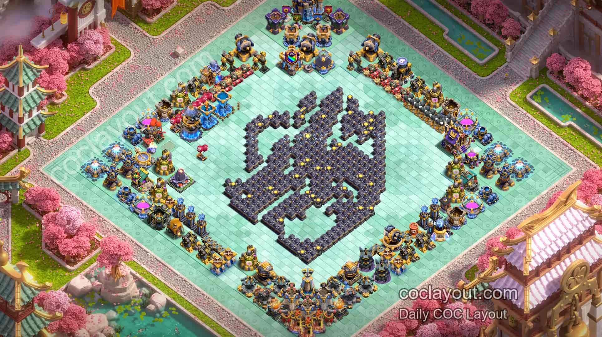 COC TH18 Home Village Art Base, an Eye-Catching Showcase Layout - Home Village TH18 Base Image COC TH18 Home Village Art Base, an Eye-Catching Showcase Layout - Home Village TH18 Base Image