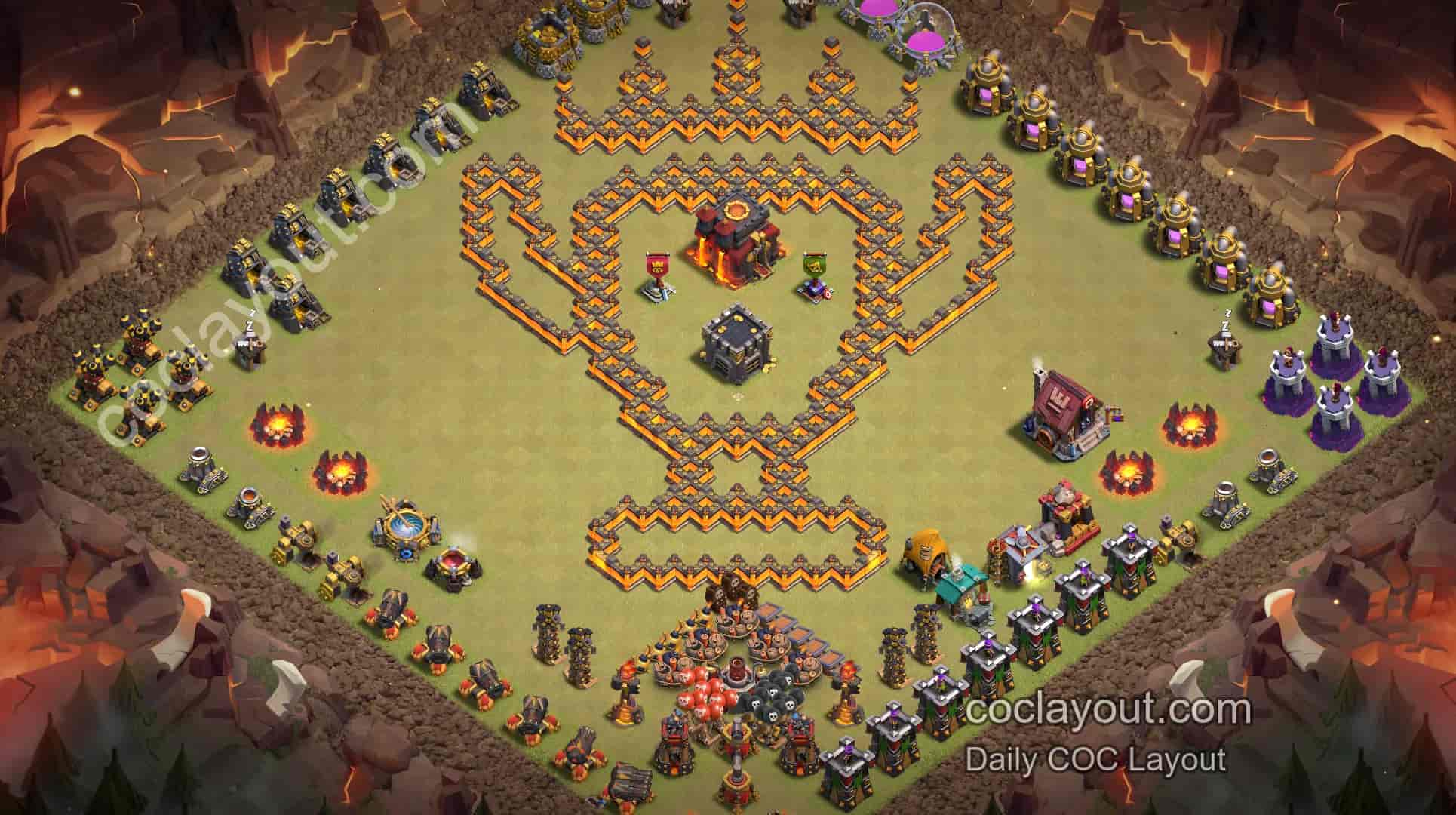TH10 Home Village Art Base Layout | Beautiful COC Layout Showcase - Home Village TH10 Base Image TH10 Home Village Art Base Layout | Beautiful COC Layout Showcase - Home Village TH10 Base Image