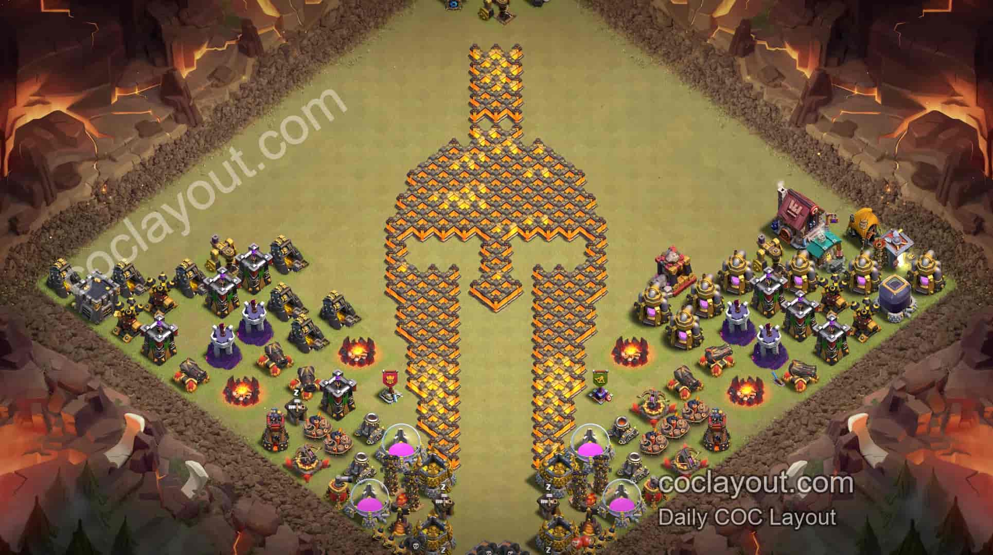 COC TH10 Art Base Showcase | Aesthetic Home Village Layout and Base Link - Home Village TH10 Base Image COC TH10 Art Base Showcase | Aesthetic Home Village Layout and Base Link - Home Village TH10 Base Image