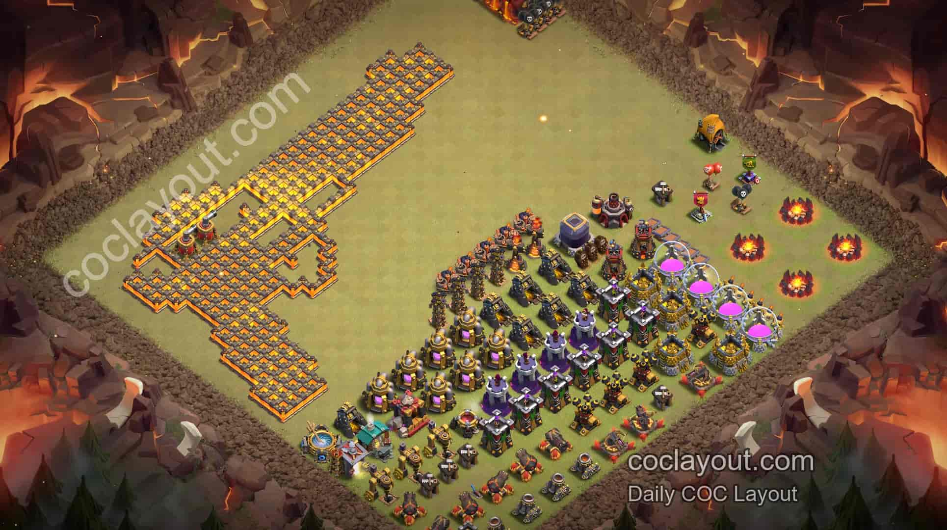 COC TH10 Art Base Layout Showcase | Beautiful Clash of Clans Creative Layout - Home Village TH10 Base Image COC TH10 Art Base Layout Showcase | Beautiful Clash of Clans Creative Layout - Home Village TH10 Base Image