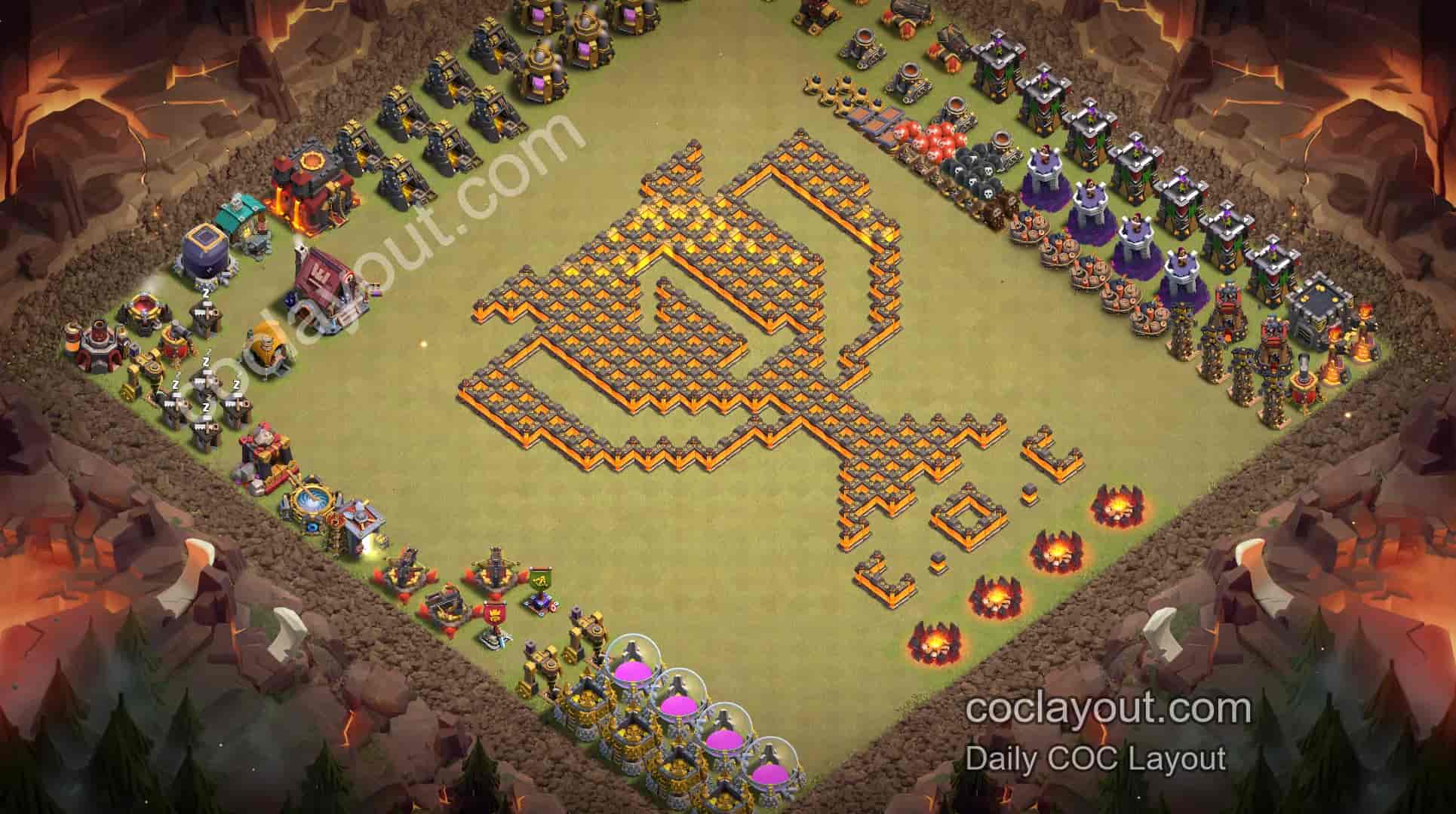COC TH10 Home Village Art Base Layout Showcase | Creative, Eye-Catching Layout - Home Village TH10 Base Image COC TH10 Home Village Art Base Layout Showcase | Creative, Eye-Catching Layout - Home Village TH10 Base Image