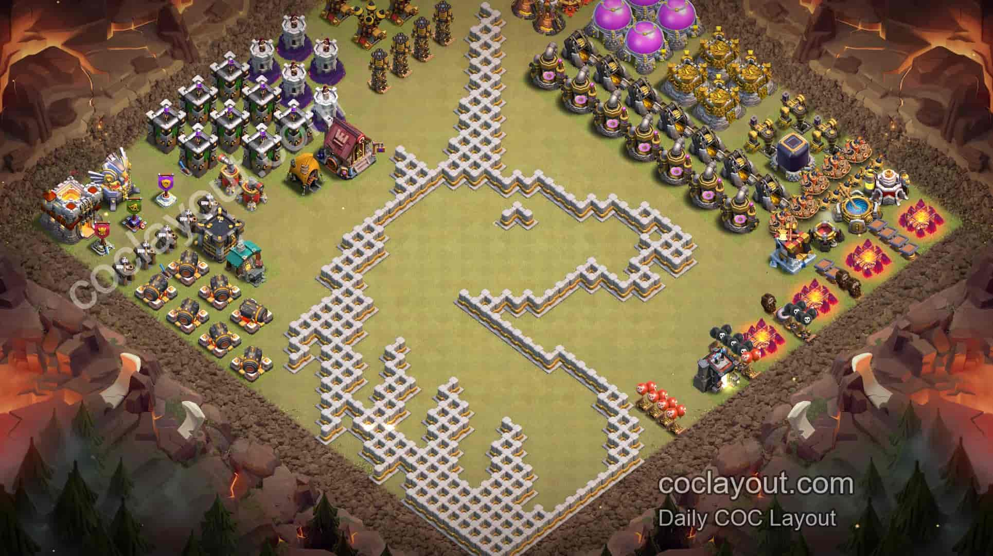 COC TH11 Unicorn Art Base Layout Showcase | Creative Home Village Clash of Clans Base - Home Village TH11 Base Image COC TH11 Unicorn Art Base Layout Showcase | Creative Home Village Clash of Clans Base - Home Village TH11 Base Image