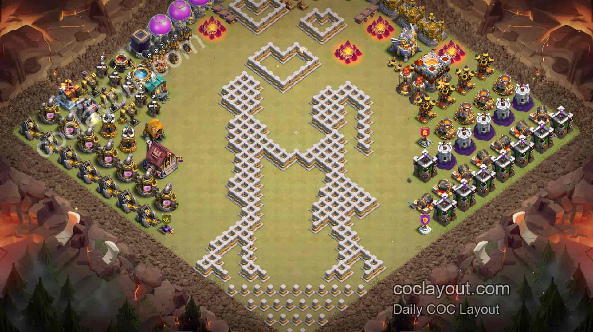 TH11 Couple in Love Art Base Layout | Home Village Creative Showcase & COC Layout Link - Home Village TH11 Base Image TH11 Couple in Love Art Base Layout | Home Village Creative Showcase & COC Layout Link - Home Village TH11 Base Image