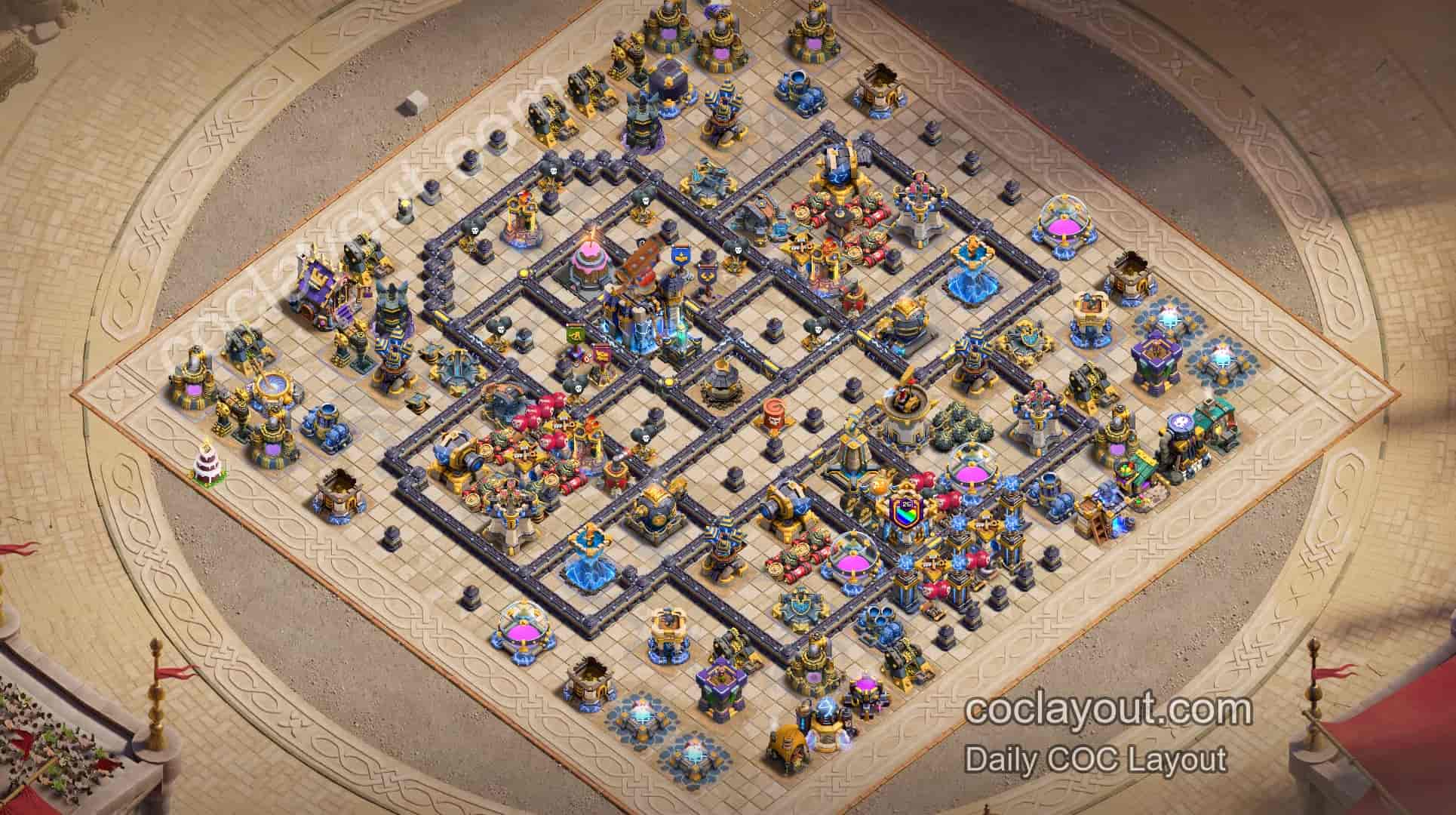 COC TH18 Clan War Airplane-Shaped Grid Base | Invisibility and Poison Spell Tower Anti-3-Star - Home Village TH18 Base Image COC TH18 Clan War Airplane-Shaped Grid Base | Invisibility and Poison Spell Tower Anti-3-Star - Home Village TH18 Base Image